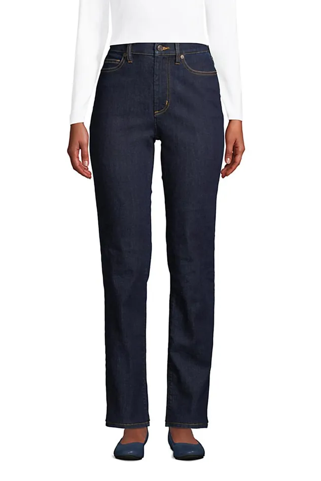Lands039 End Jeans Women Petite Water Conserve Eco Friendly High Rise Straight Leg Classic Fit Stretch Blue Jeans Deepest Indigo Lands039 End Jeans Women Petite Water Conserve Eco Friendly High Rise Straight Leg Classic Fit Stretch Blue Jeans Deepest Indigo