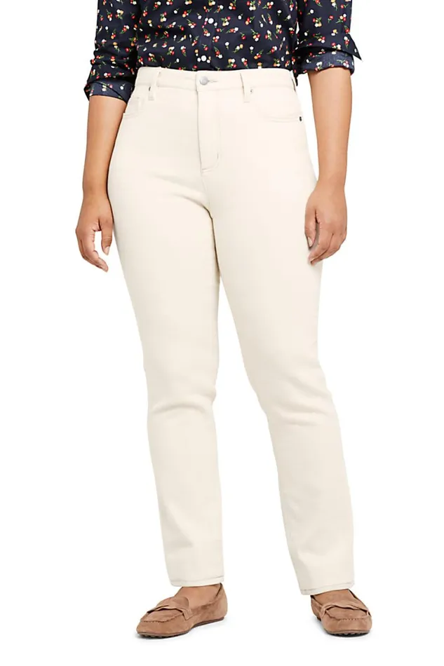 Lands039 End Jeans Women Plus Size Mid Rise Straight Leg Jeans 8211 White Natural Lands039 End Jeans Women Plus Size Mid Rise Straight Leg Jeans 8211 White Natural