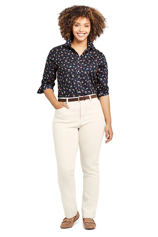 Lands039 End Jeans Women Plus Size Mid Rise Straight Leg Jeans 8211 White Natural Lands039 End Jeans Women Plus Size Mid Rise Straight Leg Jeans 8211 White Natural