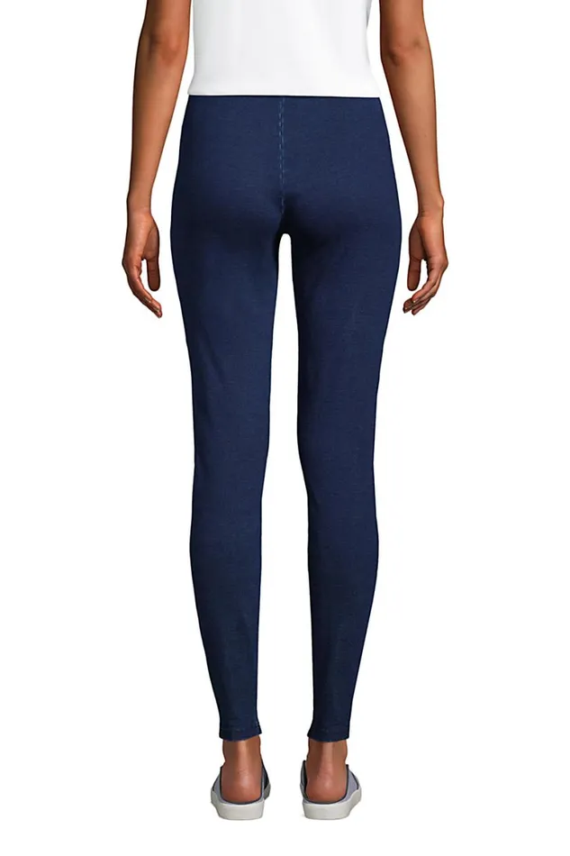 Lands039 End Jeans Women Starfish Mid Rise Knit Jean Leggings Indigo Lands039 End Jeans Women Starfish Mid Rise Knit Jean Leggings Indigo