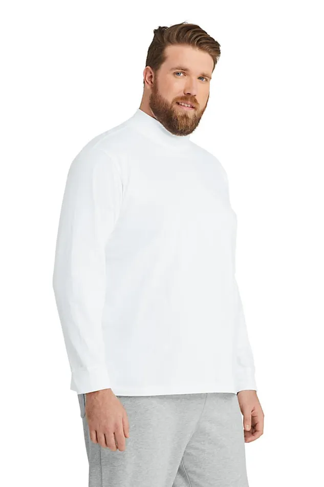 Lands039 End Knit Tops and Tees Men Big and Tall Supert Mock Turtleneck Compass Red Lands039 End Knit Tops and Tees Men Big and Tall Supert Mock Turtleneck Compass Red