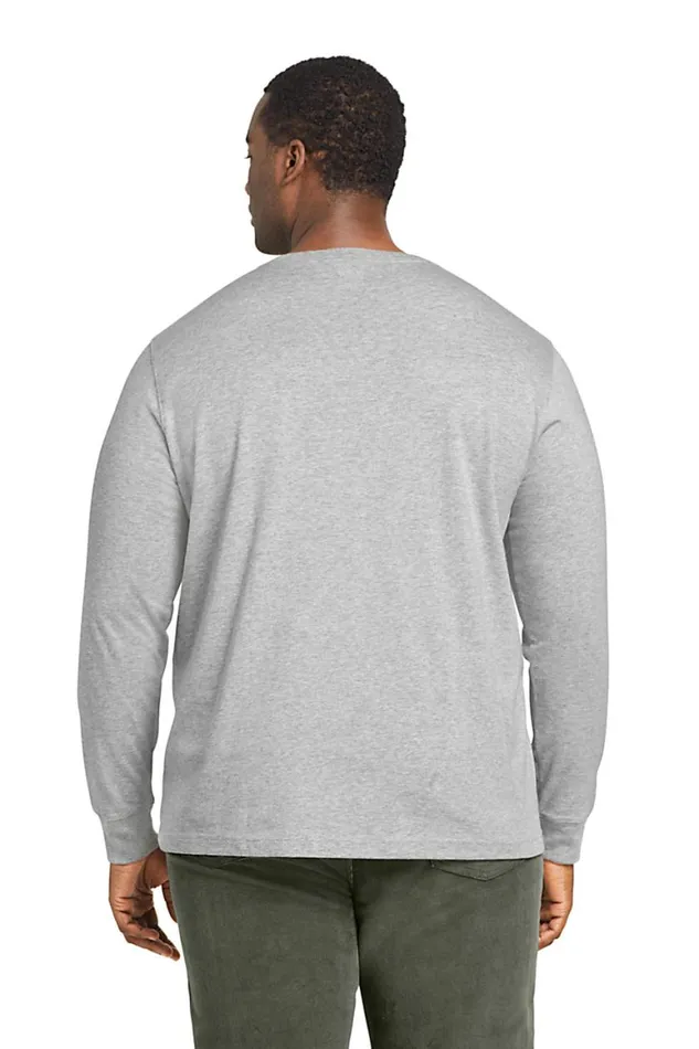 Lands039 End Knit Tops and Tees Men Big And Tall Supert Long Sleeve Henley Shirt Radiant Navy Lands039 End Knit Tops and Tees Men Big And Tall Supert Long Sleeve Henley Shirt Radiant Navy