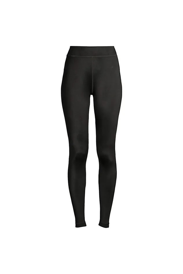 Lands039 End Long Underwear Women Plus Size Thermaskin Heat Thermal Pants Long Underwear Base Layer Leggings Black