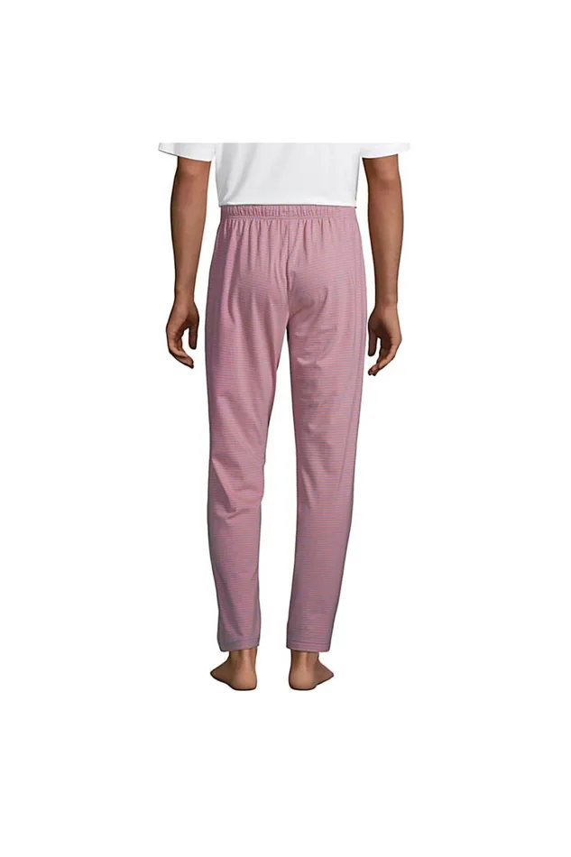 Lands039 End Pajamas and Robes Men Knit Jersey Sleep Pants Papaya Orange Lands039 End Pajamas and Robes Men Knit Jersey Sleep Pants Papaya Orange