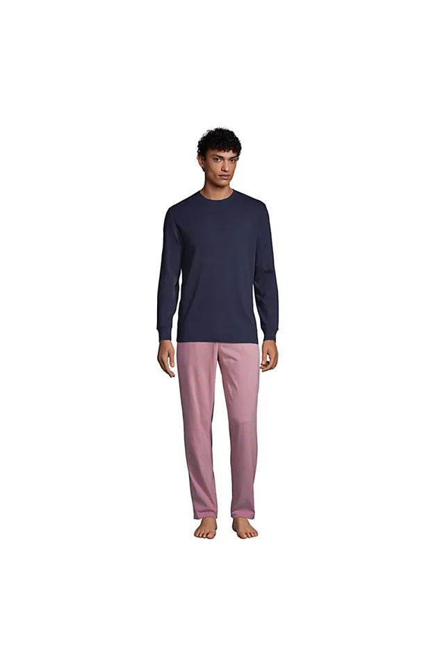 Lands039 End Pajamas and Robes Men Knit Jersey Sleep Pants Papaya Orange Lands039 End Pajamas and Robes Men Knit Jersey Sleep Pants Papaya Orange