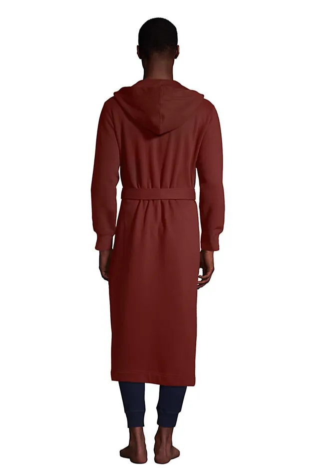 Lands039 End Pajamas and Robes Men Serious Sweats Robe Rust Red Lands039 End Pajamas and Robes Men Serious Sweats Robe Rust Red