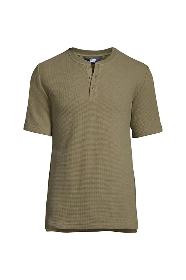 Lands039 End Pajamas and Robes Men Waffle Short Sleeve Pajama Henley Forest Moss Lands039 End Pajamas and Robes Men Waffle Short Sleeve Pajama Henley Forest Moss
