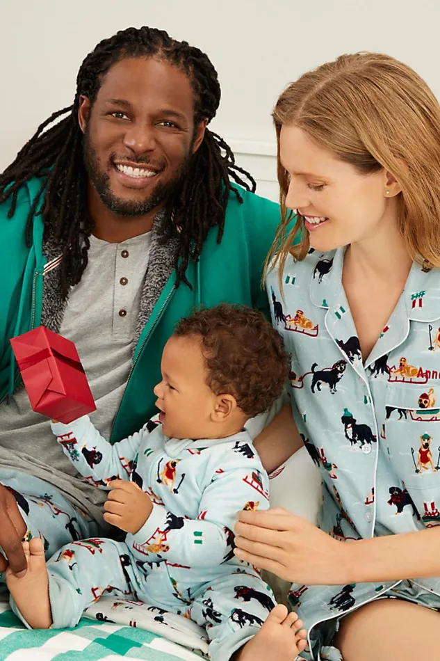 Lands039 End Pajamas and Robes Women Long Sleeve Flannel Nightshirt With Pockets Mesa Rose Plaid