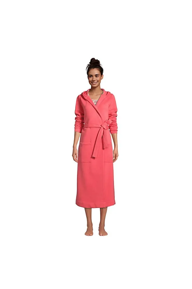 Lands039 End Pajamas and Robes Women Serious Sweats Hooded Robe Radiant Navy Lands039 End Pajamas and Robes Women Serious Sweats Hooded Robe Radiant Navy