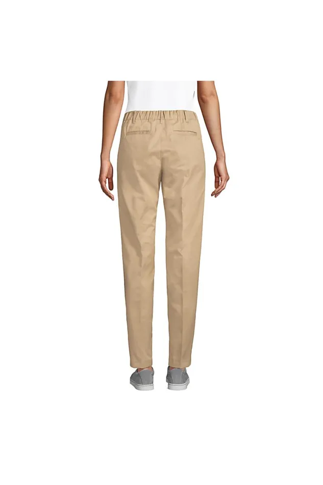 Lands039 End Pants Women Elastic Waist Pullon Chino Pants Black Lands039 End Pants Women Elastic Waist Pullon Chino Pants Black