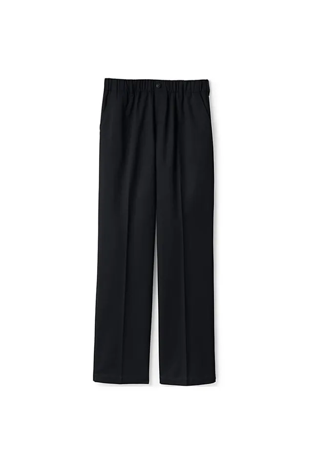 Lands039 End Pants Women Elastic Waist Pullon Chino Pants Black Lands039 End Pants Women Elastic Waist Pullon Chino Pants Black