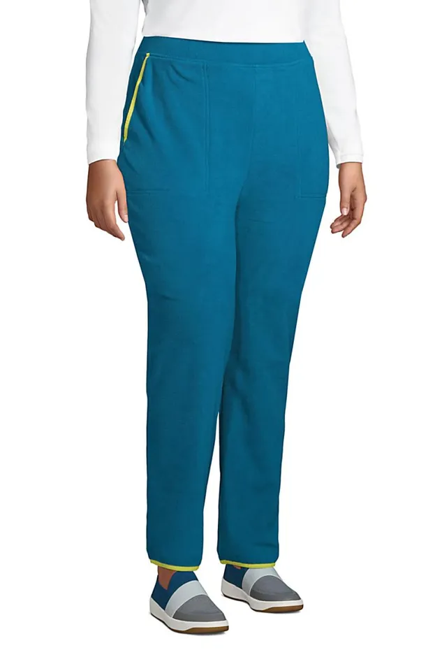 Lands039 End Pants Women Plus Size Elastic Waist Pull On Fleece Tapered Pants Ivory Lands039 End Pants Women Plus Size Elastic Waist Pull On Fleece Tapered Pants Ivory