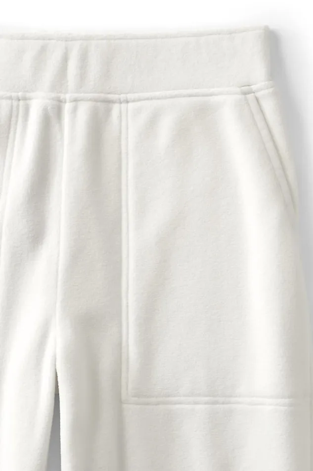 Lands039 End Pants Women Plus Size Elastic Waist Pull On Fleece Tapered Pants Ivory Lands039 End Pants Women Plus Size Elastic Waist Pull On Fleece Tapered Pants Ivory