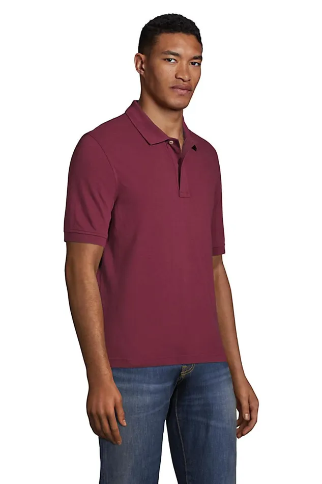 Lands039 End Polo Shirts Men Banded Short Sleeve Mesh Polo Black Lands039 End Polo Shirts Men Banded Short Sleeve Mesh Polo Black