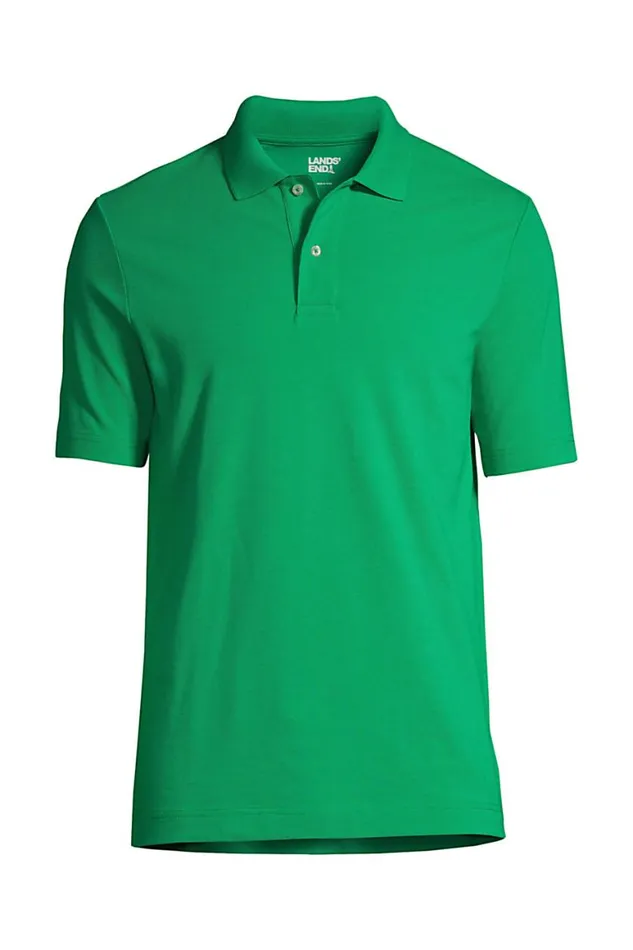 Lands039 End Polo Shirts Men Short Sleeve Basic Mesh Polo Shirt Vibrant Clover Lands039 End Polo Shirts Men Short Sleeve Basic Mesh Polo Shirt Vibrant Clover