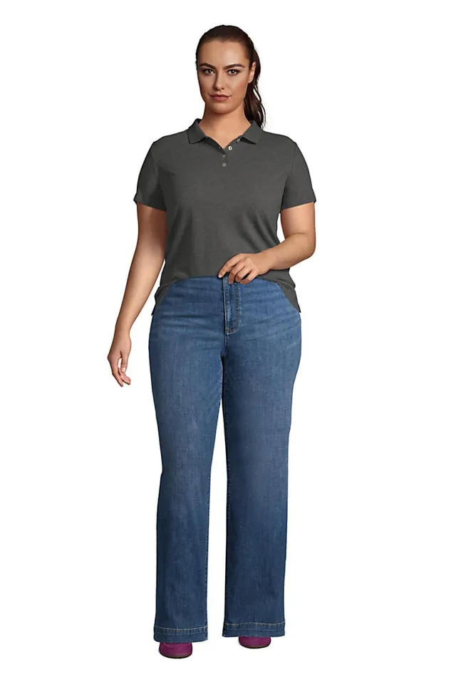 Lands039 End Polo Shirts Women Plus Size Hemmed Short Sleeve Feminine Mesh Polo Black Lands039 End Polo Shirts Women Plus Size Hemmed Short Sleeve Feminine Mesh Polo Black
