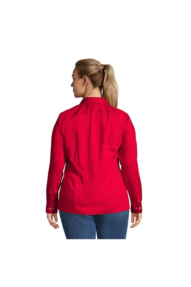 Lands039 End Shirts and Blouses Women Plus Size Long Sleeve Performance Twill Shirt Black Lands039 End Shirts and Blouses Women Plus Size Long Sleeve Performance Twill Shirt Black