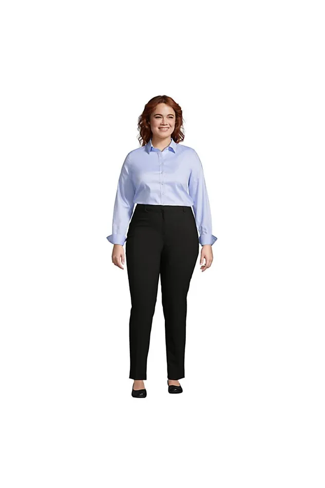 Lands039 End Shirts and Blouses Women Plus Size No Iron Pinpoint Shirt Blue Lands039 End Shirts and Blouses Women Plus Size No Iron Pinpoint Shirt Blue