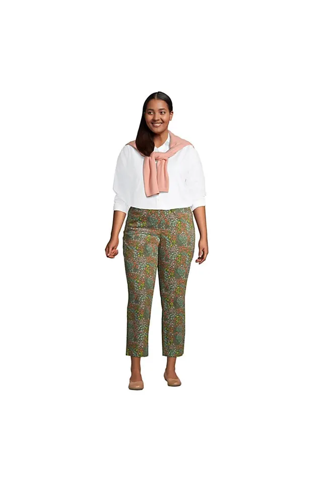 Lands039 End Shirts and Blouses Women Plus Size No Iron Supima Cotton Long Sleeve Shirt White