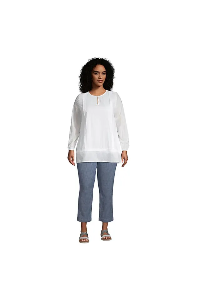 Lands039 End Shirts and Blouses Women Plus Size Split Neck Tunic 8211 Clip Dot Soft Sea Green Lands039 End Shirts and Blouses Women Plus Size Split Neck Tunic 8211 Clip Dot Soft Sea Green