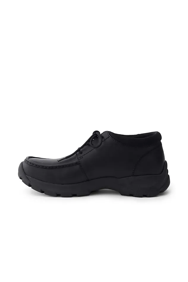 Lands039 End Shoes Men All Weather Leather Low Chukka Boots Black Leather Lands039 End Shoes Men All Weather Leather Low Chukka Boots Black Leather