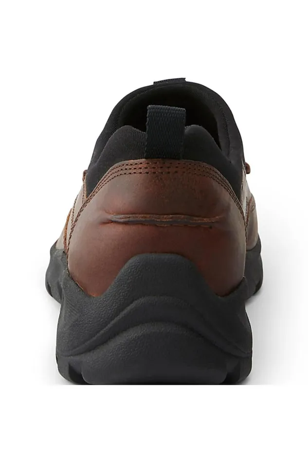 Lands039 End Shoes Men All Weather Suede Leather Slip On Moc Shoes Rich Mahogany Leather