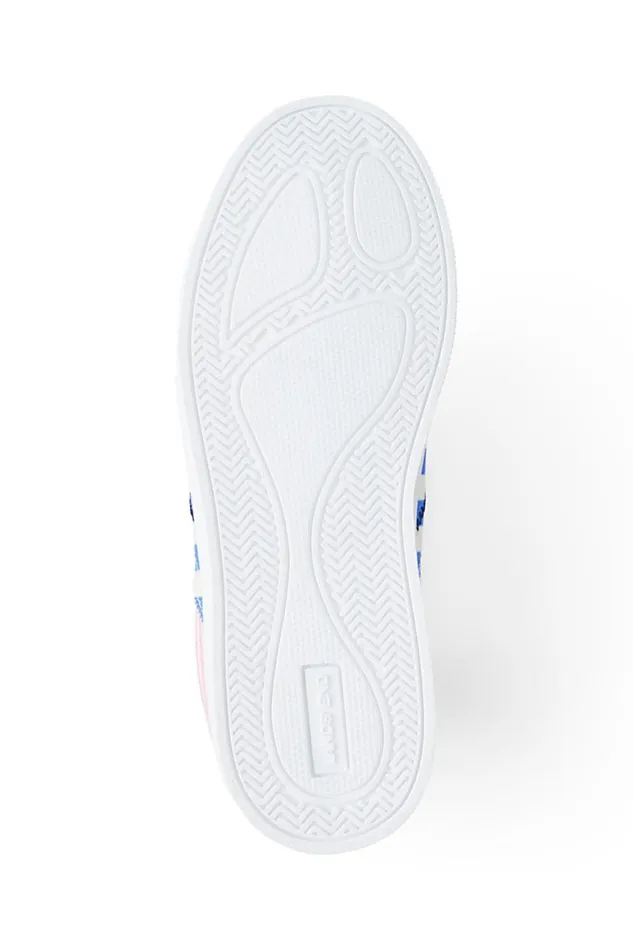 Lands039 End Shoes Women Canvas Sneakers Stripe Mashup Lands039 End Shoes Women Canvas Sneakers Stripe Mashup
