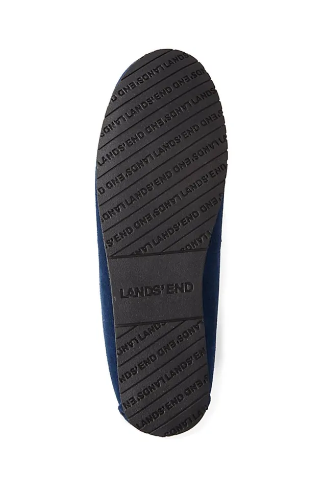 Lands039 End Shoes Women Suede Leather Flannel Lined Moccasin Slippers Radiant Navy Lands039 End Shoes Women Suede Leather Flannel Lined Moccasin Slippers Radiant Navy