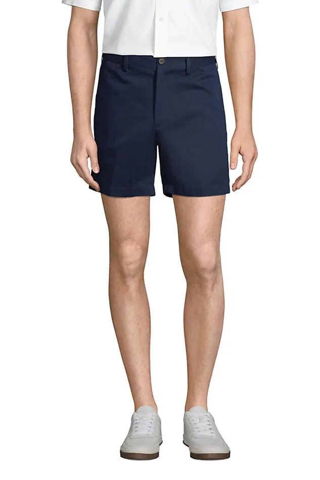 Lands039 End Shorts Men Comfort Waist 6 Inch No Iron Chino Shorts Radiant Navy Lands039 End Shorts Men Comfort Waist 6 Inch No Iron Chino Shorts Radiant Navy
