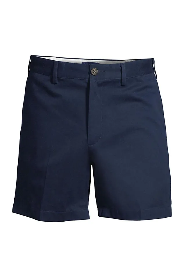 Lands039 End Shorts Men Comfort Waist 6 Inch No Iron Chino Shorts Radiant Navy Lands039 End Shorts Men Comfort Waist 6 Inch No Iron Chino Shorts Radiant Navy