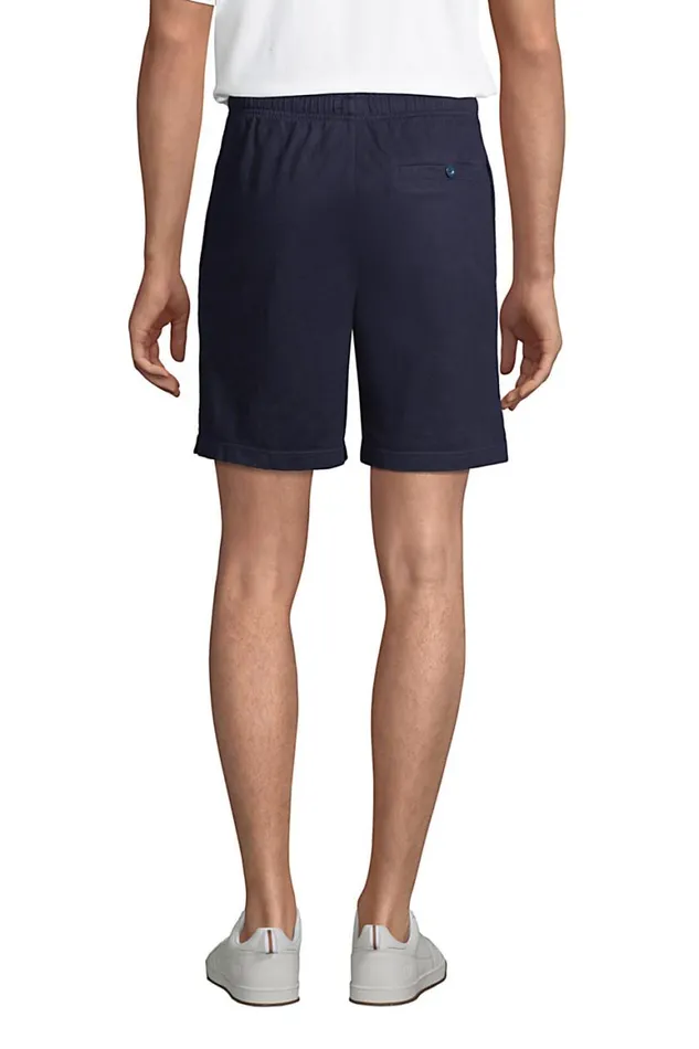 Lands039 End Shorts Men Jersey Knit Shorts Radiant Navy Lands039 End Shorts Men Jersey Knit Shorts Radiant Navy