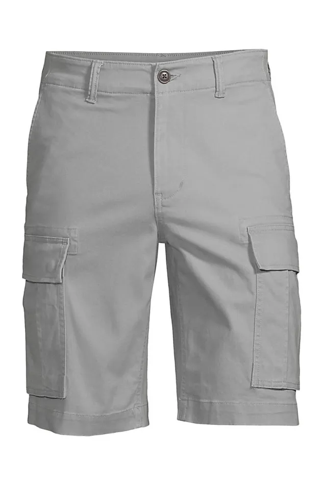 Lands039 End Shorts Men Traditional Fit 105034 Comfortfirst Knockabout Cargo Shorts Ultimate Gray
