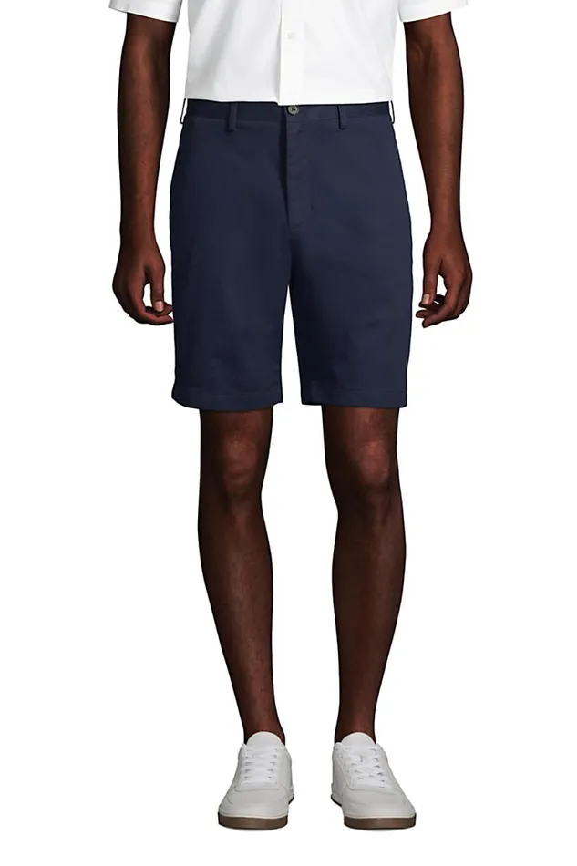 Lands039 End Shorts Men Traditional Fit 9 Inch No Iron Chino Shorts Radiant Navy Lands039 End Shorts Men Traditional Fit 9 Inch No Iron Chino Shorts Radiant Navy