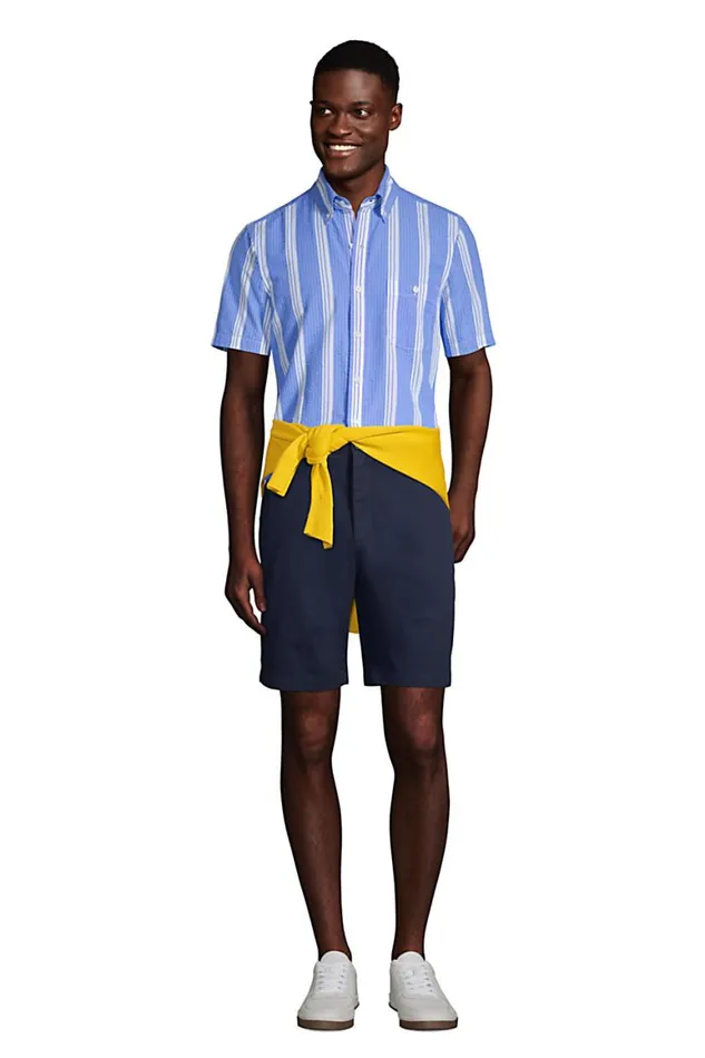 Lands039 End Shorts Men Traditional Fit 9 Inch No Iron Chino Shorts Radiant Navy Lands039 End Shorts Men Traditional Fit 9 Inch No Iron Chino Shorts Radiant Navy