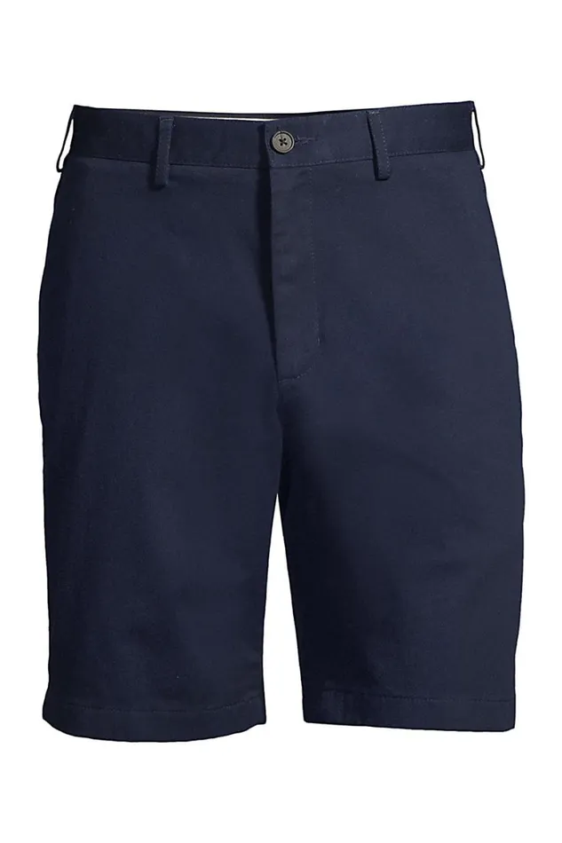 Lands039 End Shorts Men Traditional Fit 9 Inch No Iron Chino Shorts Radiant Navy Lands039 End Shorts Men Traditional Fit 9 Inch No Iron Chino Shorts Radiant Navy
