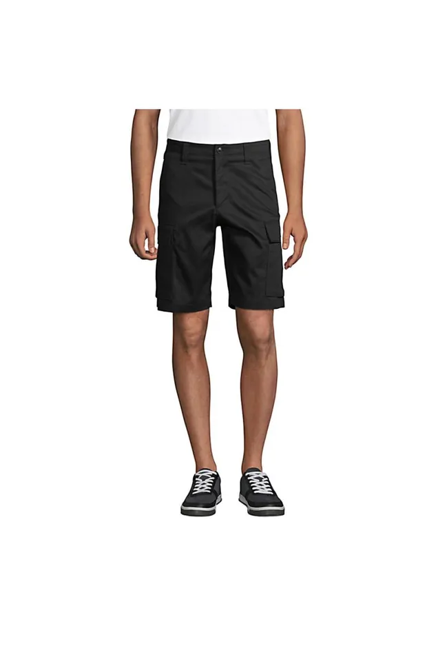 Lands039 End Shorts Men Traditional Fit Cargo Shorts Black