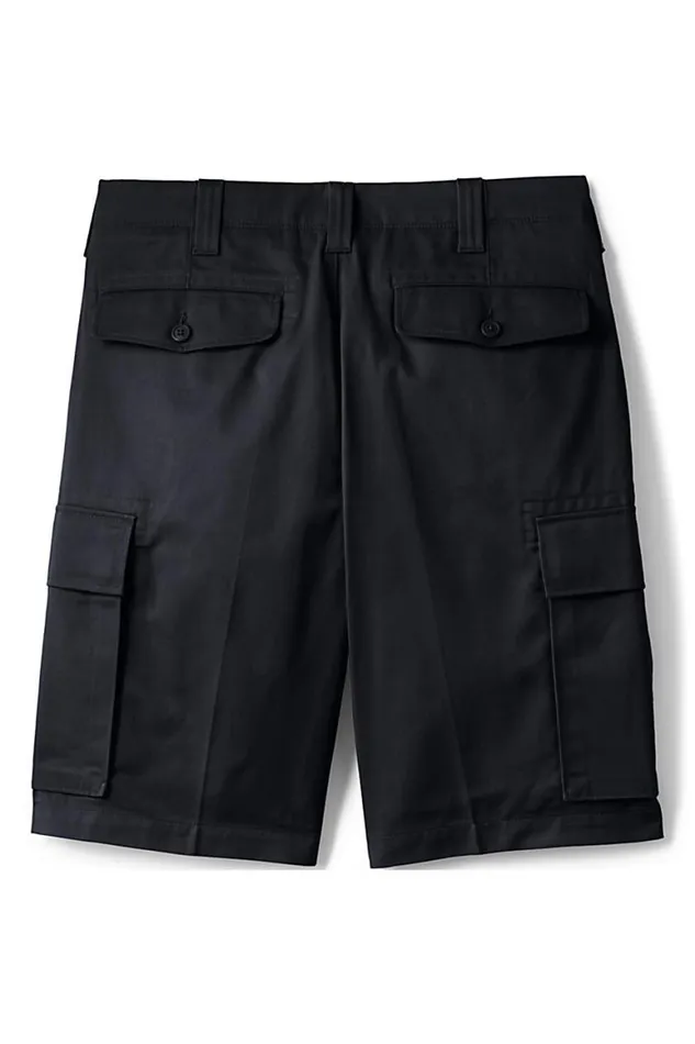 Lands039 End Shorts Men Traditional Fit Cargo Shorts Black