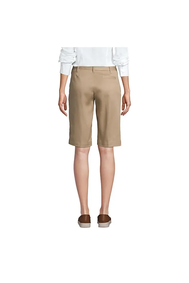 Lands039 End Shorts Women Adaptive Blend Chino Shorts Classic Navy
