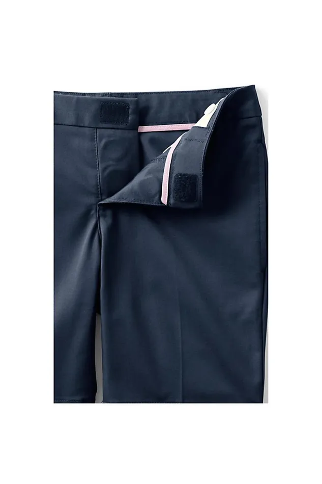 Lands039 End Shorts Women Adaptive Blend Chino Shorts Classic Navy