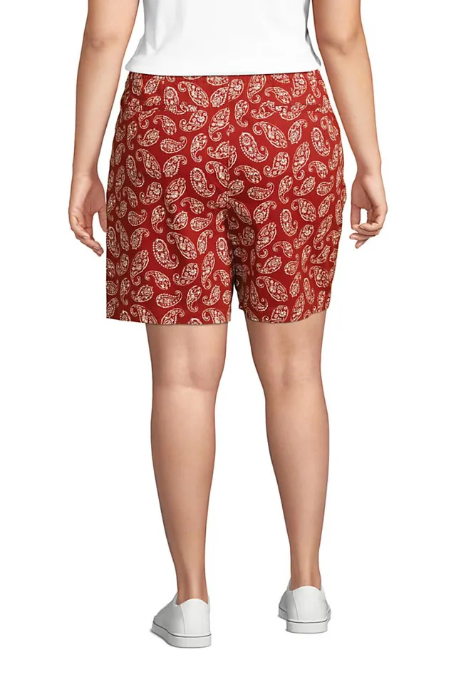 Lands039 End Shorts Women Plus Size Pull On 7034 Chino Shorts Rust Red Lands039 End Shorts Women Plus Size Pull On 7034 Chino Shorts Rust Red
