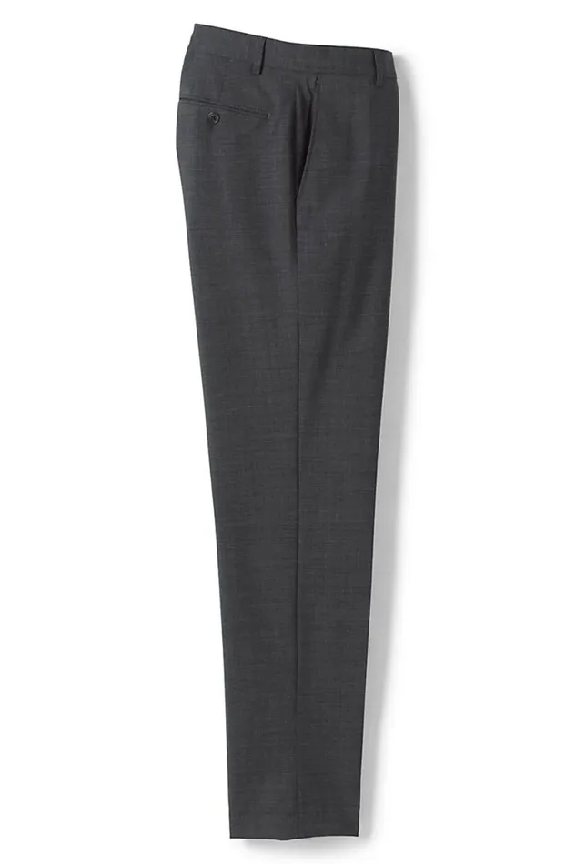 Lands039 End Suits and Separates Men Tailored Fit Comfortfirst Yearrounder Dress Pants Gray Houndstooth Lands039 End Suits and Separates Men Tailored Fit Comfortfirst Yearrounder Dress Pants Gray Houndstooth