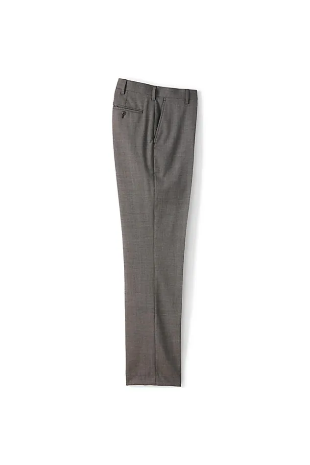 Lands039 End Suits and Separates Men Traditional Fit Comfortfirst Yearrounder Dress Pants Dark Brown Birdseye Lands039 End Suits and Separates Men Traditional Fit Comfortfirst Yearrounder Dress Pants Dark Brown Birdseye