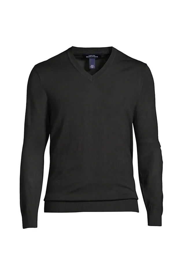 Lands039 End Sweaters Men Performance Vneck Sweater Black Lands039 End Sweaters Men Performance Vneck Sweater Black