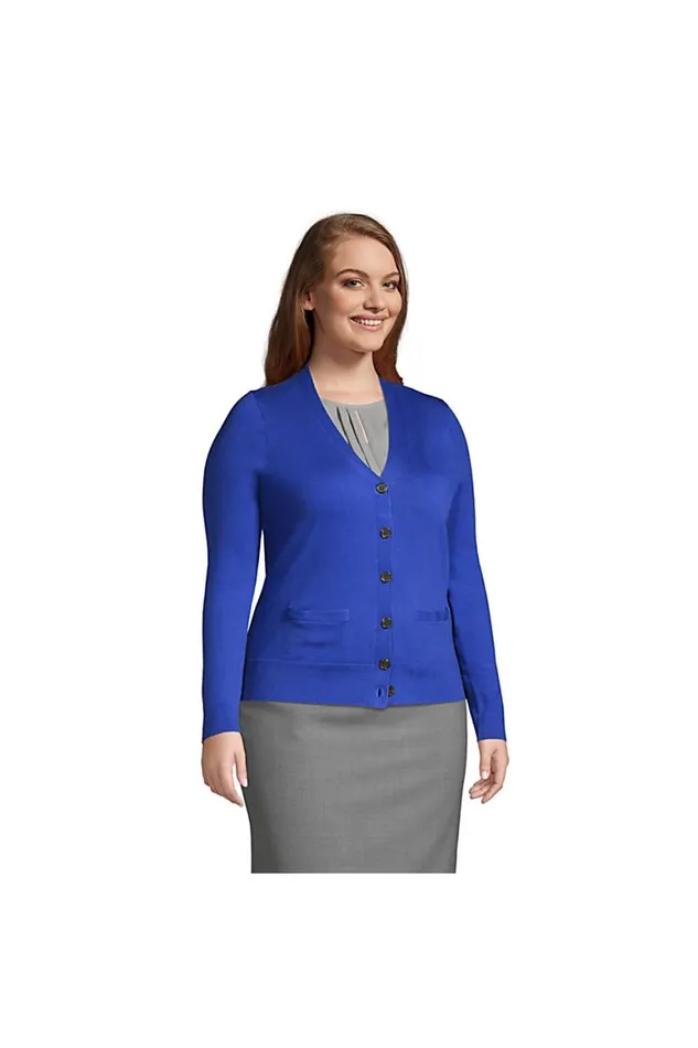 Lands039 End Sweaters Women Plus Performance Long Sleeve Vneck Cardigan With Pockets Black Lands039 End Sweaters Women Plus Performance Long Sleeve Vneck Cardigan With Pockets Black