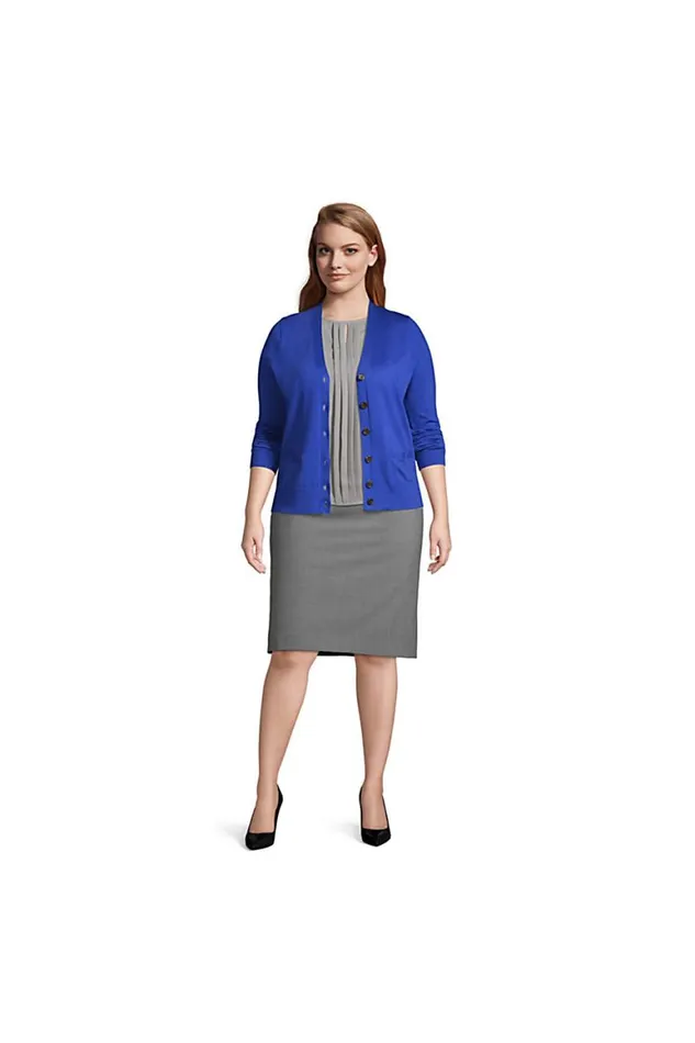 Lands039 End Sweaters Women Plus Performance Long Sleeve Vneck Cardigan With Pockets Black Lands039 End Sweaters Women Plus Performance Long Sleeve Vneck Cardigan With Pockets Black