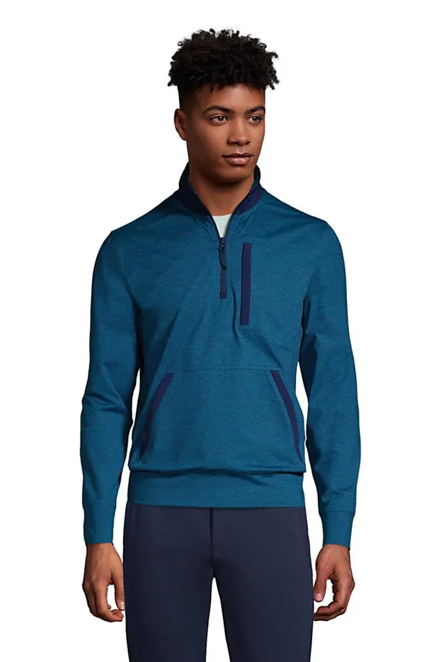 Lands039 End Sweatshirts and Hoodies Men Performance Quarter Zip Sweater Baltic Teal Space Dye Lands039 End Sweatshirts and Hoodies Men Performance Quarter Zip Sweater Baltic Teal Space Dye