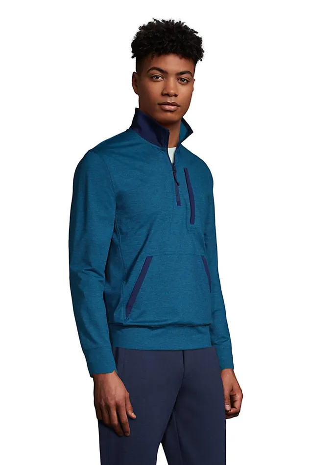 Lands039 End Sweatshirts and Hoodies Men Performance Quarter Zip Sweater Baltic Teal Space Dye Lands039 End Sweatshirts and Hoodies Men Performance Quarter Zip Sweater Baltic Teal Space Dye