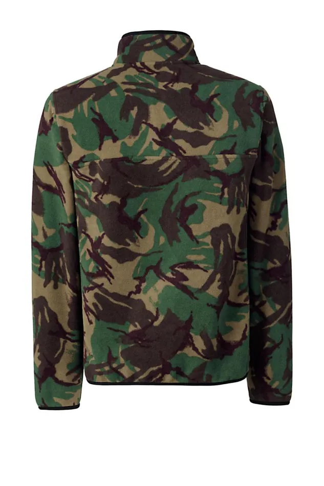 Lands039 End Sweatshirts and Hoodies Men Print Heritage Fleece Snap Neck Pullover Top Sienna Brown Camo Lands039 End Sweatshirts and Hoodies Men Print Heritage Fleece Snap Neck Pullover Top Sienna Brown Camo