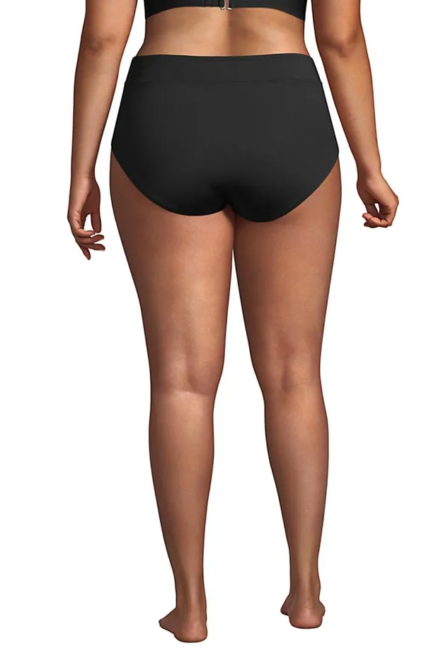 Lands039 End Swimsuits Women Plus Size Chlorine Resistant High Waisted Bikini Bottoms Black Lands039 End Swimsuits Women Plus Size Chlorine Resistant High Waisted Bikini Bottoms Black