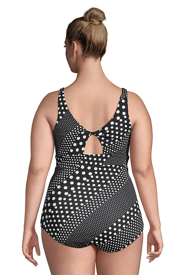 Lands039 End Swimsuits Women Plus Size Chlorine Resistant Scoop Neck Reversible One Piece Swimsuit Black Lands039 End Swimsuits Women Plus Size Chlorine Resistant Scoop Neck Reversible One Piece Swimsuit Black